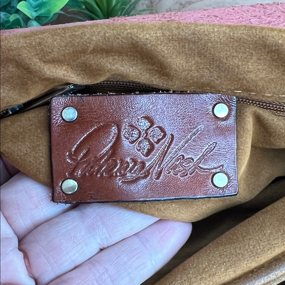 Patricia Nash Coral Embossed Leather Satchel - Picture 7 of 15